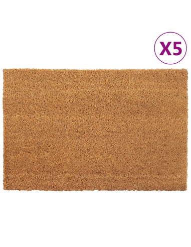 Zerbini 5 pz Naturale 40x60 cm in Fibra di Cocco