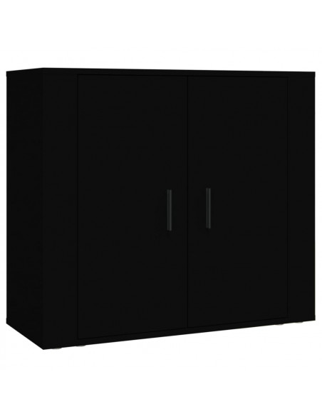Credenza Nera in Legno Multistrato