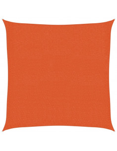 Vela Parasole 160 g/m² Arancione 3,6x3,6 m in HDPE 2