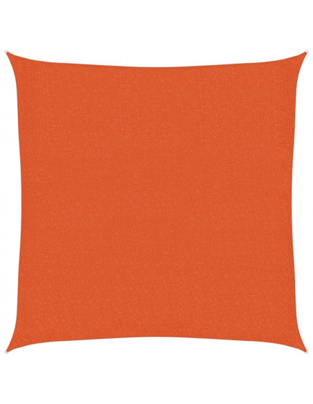 Vela Parasole 160 g/m² Arancione 3,6x3,6 m in HDPE
