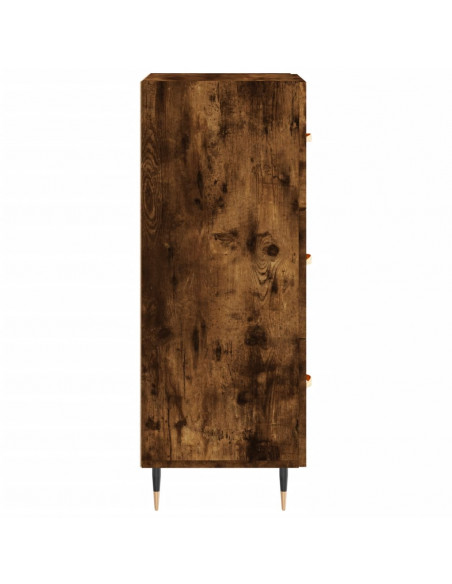Credenza Rovere Fumo 34,5x34x90 cm in Legno Multistrato