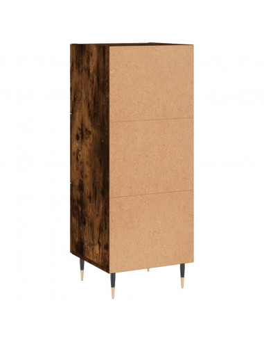 Credenza Rovere Fumo 34,5x34x90 cm in Legno Multistrato