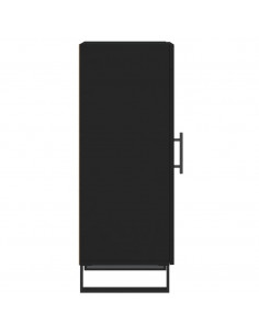 Credenza Nero 34,5x34x90 cm in Legno Multistrato 2