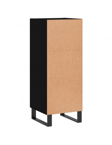 Credenza Nero 34,5x34x90 cm in Legno Multistrato