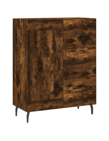 Credenza Rovere Fumo  69,5x34x180 cm in Legno Multistrato