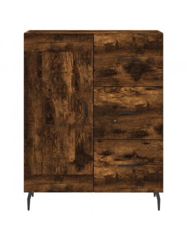 Credenza Rovere Fumo  69,5x34x180 cm in Legno Multistrato