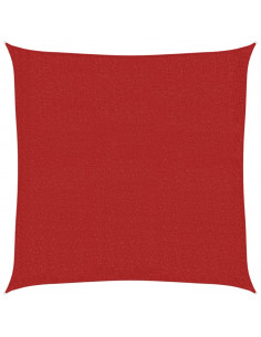 Vela Parasole 160 g/m² Rossa 3,6x3,6 m in HDPE 2