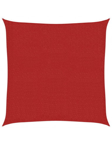 Vela Parasole 160 g/m² Rossa 3,6x3,6 m in HDPE