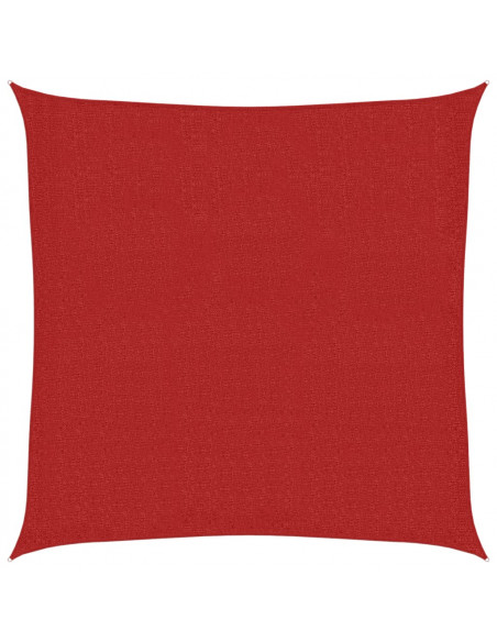 Vela Parasole 160 g/m² Rossa 3,6x3,6 m in HDPE