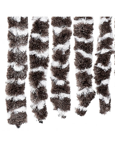 Zanzariera Marrone e Bianco 100x220 cm Ciniglia