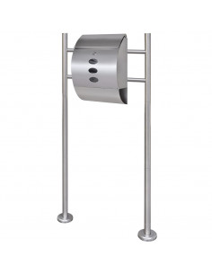 Casetta della Posta con Supporto in Acciaio Inox 2