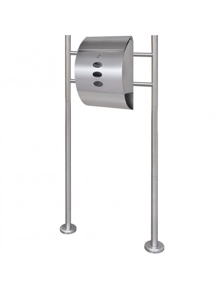 Casetta della Posta con Supporto in Acciaio Inox