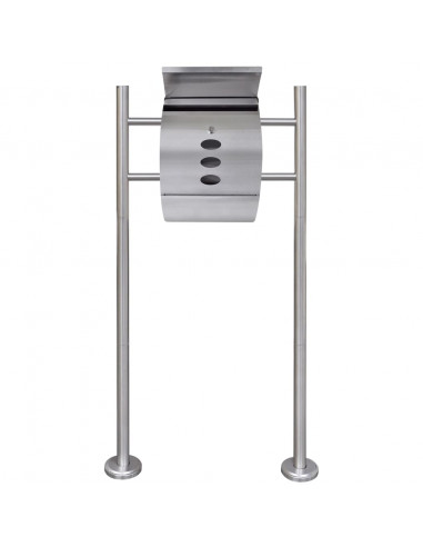 Casetta della Posta con Supporto in Acciaio Inox