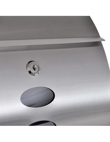 Casetta della Posta con Supporto in Acciaio Inox