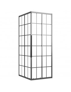 Cabina Doccia ESG Smerigliato 80x70x180 cm Nera 2