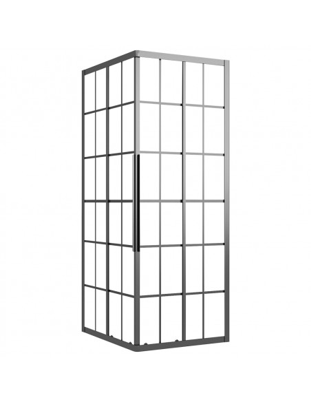 Cabina Doccia ESG Smerigliato 80x70x180 cm Nera