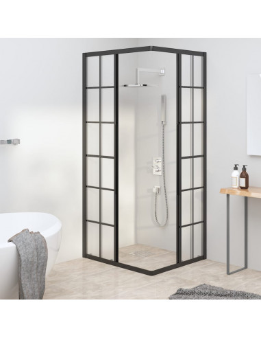 Cabina Doccia ESG Smerigliato 80x70x180 cm Nera