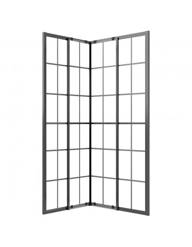 Cabina Doccia ESG Smerigliato 80x70x180 cm Nera