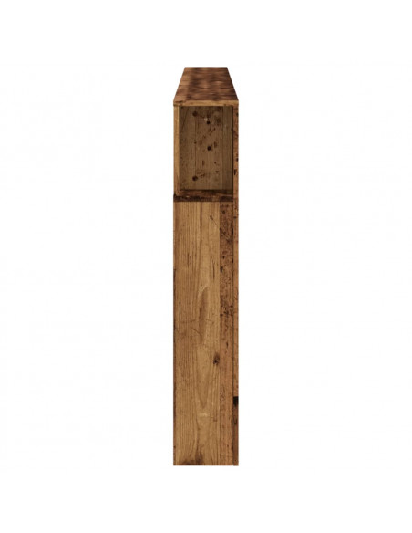 Testiera LED Legno Antico 220x18,5x103,5 cm Legno Multistrato