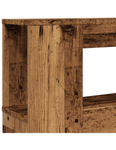 Testiera LED Legno Antico 220x18,5x103,5 cm Legno Multistrato
