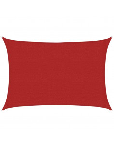 Vela Parasole 160 g/m² Rossa 2,5x4 m in HDPE 2