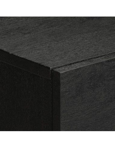 Comodino Nero 50x33x60 cm in Legno Multistrato