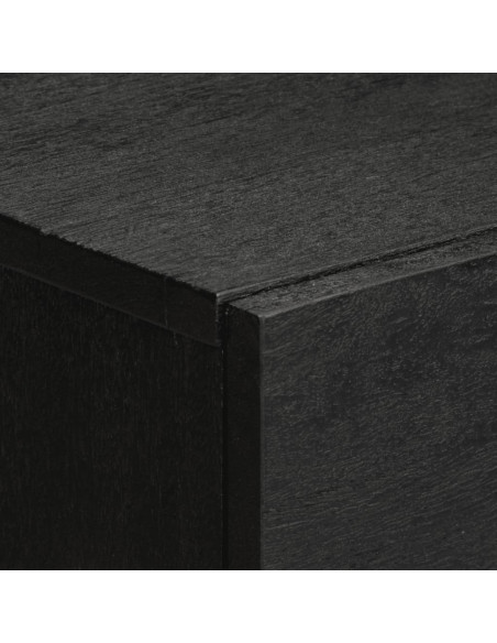 Comodino Nero 50x33x60 cm in Legno Multistrato