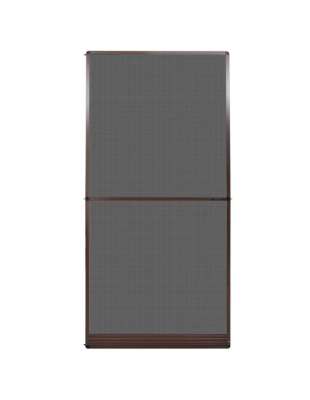 Zanzariera con Cardini per Porte Marrone 120 x 240 cm