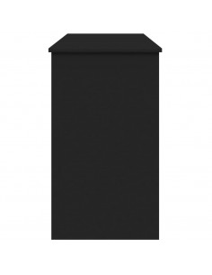 Toeletta con Specchio Nero 100x45x76 cm