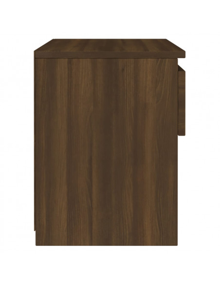Comodino Rovere Marrone 40x30x39 cm Legno Ingegnerizzato