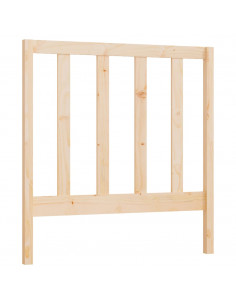 Testiera per Letto 81x4x100 cm in Legno Massello di Pino 2