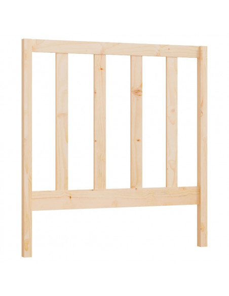 Testiera per Letto 81x4x100 cm in Legno Massello di Pino