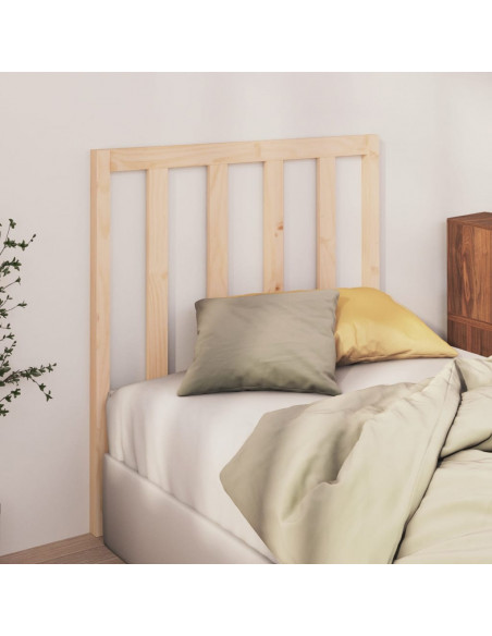 Testiera per Letto 81x4x100 cm in Legno Massello di Pino