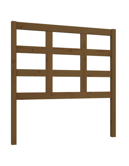 Testiera per Letto Marrone Miele 95,5x4x100 cm in Pino Massello