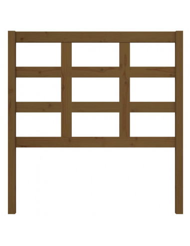 Testiera per Letto Marrone Miele 95,5x4x100 cm in Pino Massello