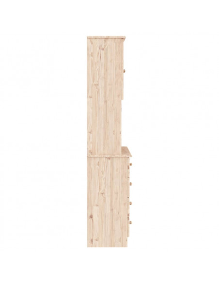 Credenza ALTA 77x35x165 cm in Legno Massello di Pino