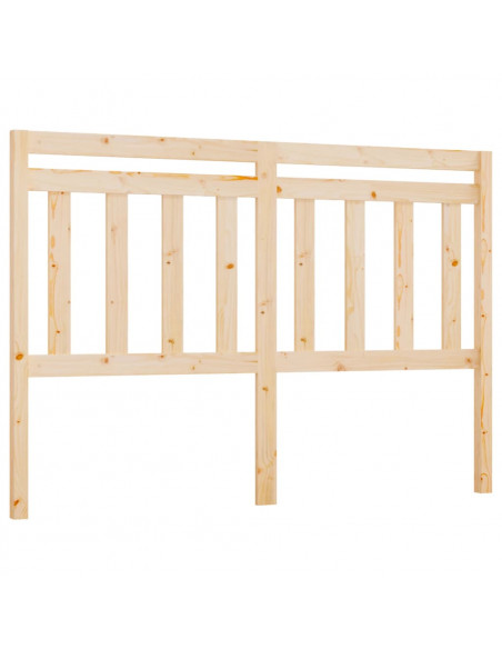 Testiera Letto 166x4x100 cm in Legno Massello di Pino