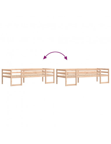 Giroletto per Bambini 90x200 cm in Legno Massello di Pino