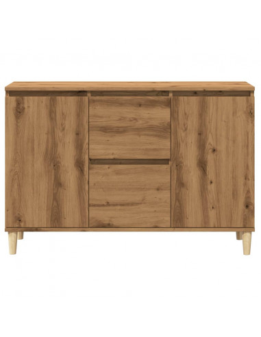 Credenza Rovere Artigianale 102x35x70 cm in Legno Multistrato