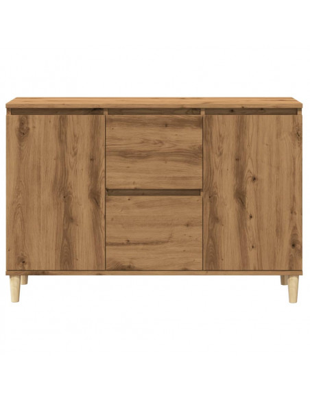 Credenza Rovere Artigianale 102x35x70 cm in Legno Multistrato