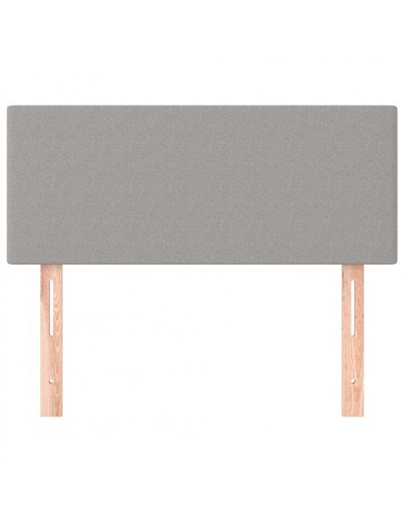 Testiera Grigio Chiaro 90x5x78/88 cm in Tessuto