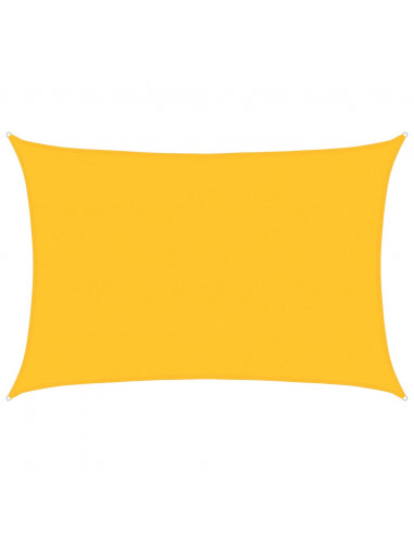 Vela Parasole 160 g/m² Rettangolare Giallo 5x7 m in HDPE