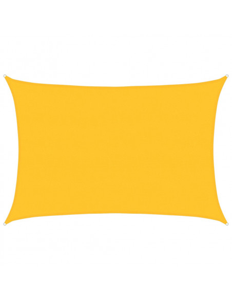 Vela Parasole 160 g/m² Rettangolare Giallo 5x7 m in HDPE