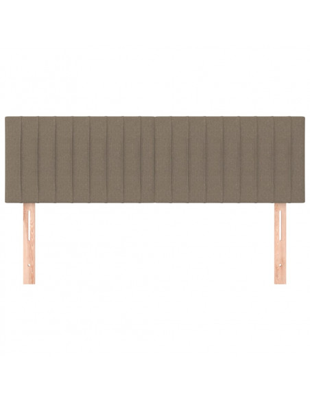 Testiere 2 pz Tortora 72x5x78/88 cm in Tessuto