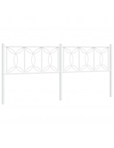 Testiera in Metallo Bianco 200 cm 2