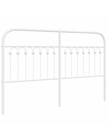 Testiera in Metallo Bianco 150 cm