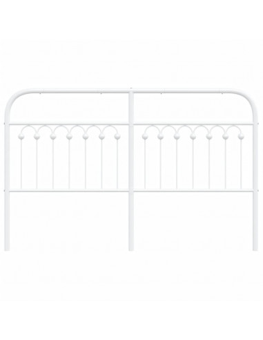 Testiera in Metallo Bianco 150 cm