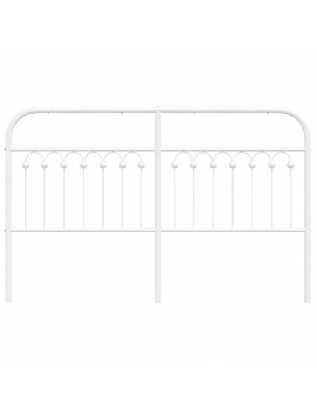 Testiera in Metallo Bianco 150 cm