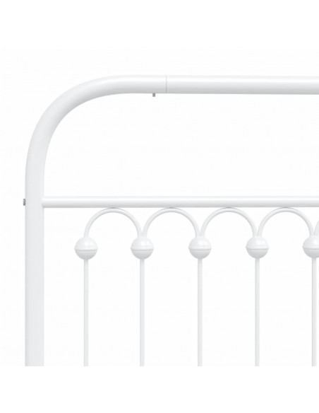 Testiera in Metallo Bianco 150 cm