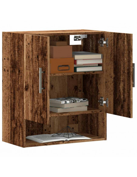 Armadietto a Muro Legno Antico 60x31x70 cm in Truciolato
